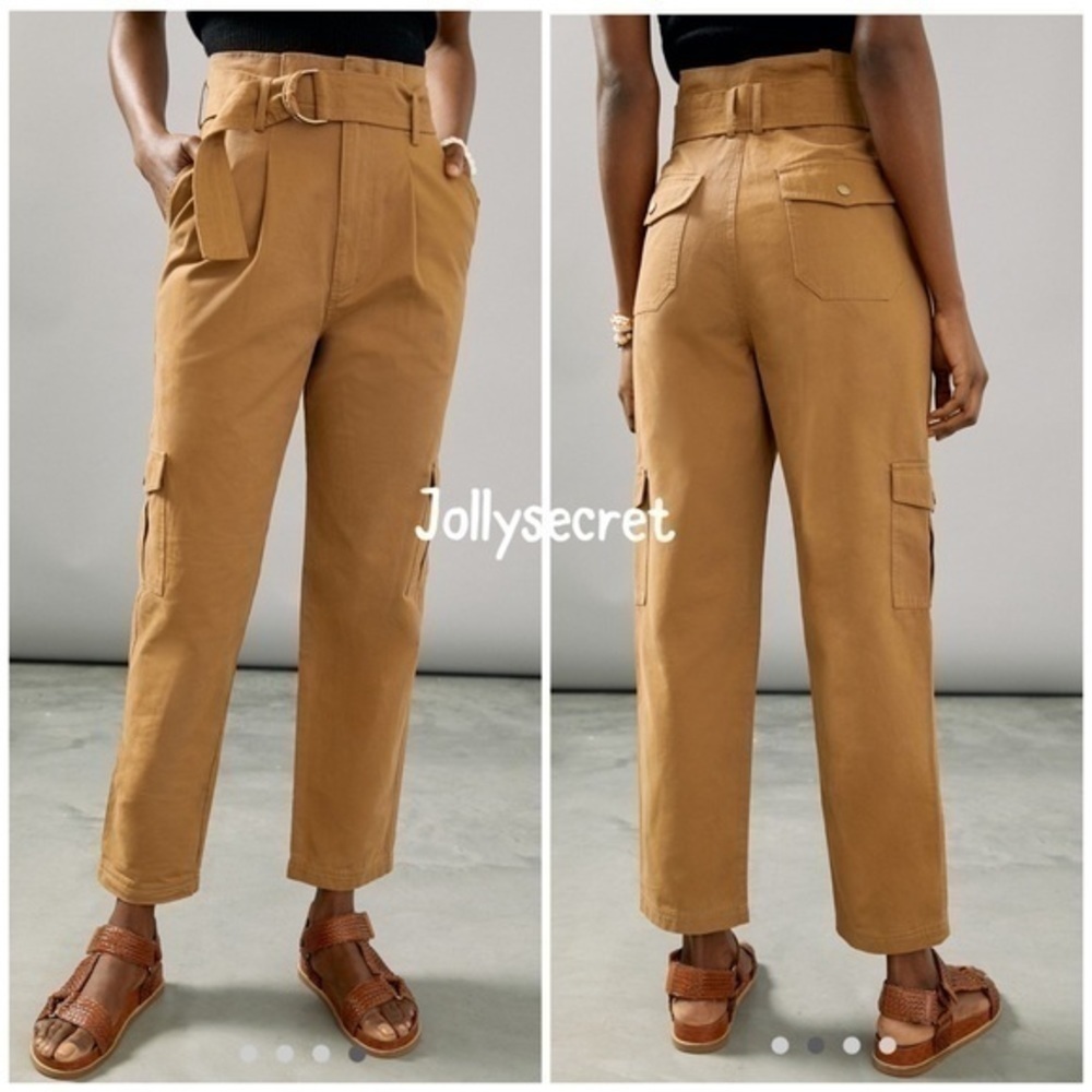 Anthropologie paper bag high waist pants - Picture 2 of 3